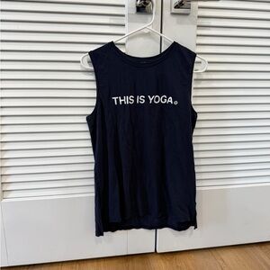 lululemon Pima cotton Sleeveless Muscle Tank - Navy - size 6